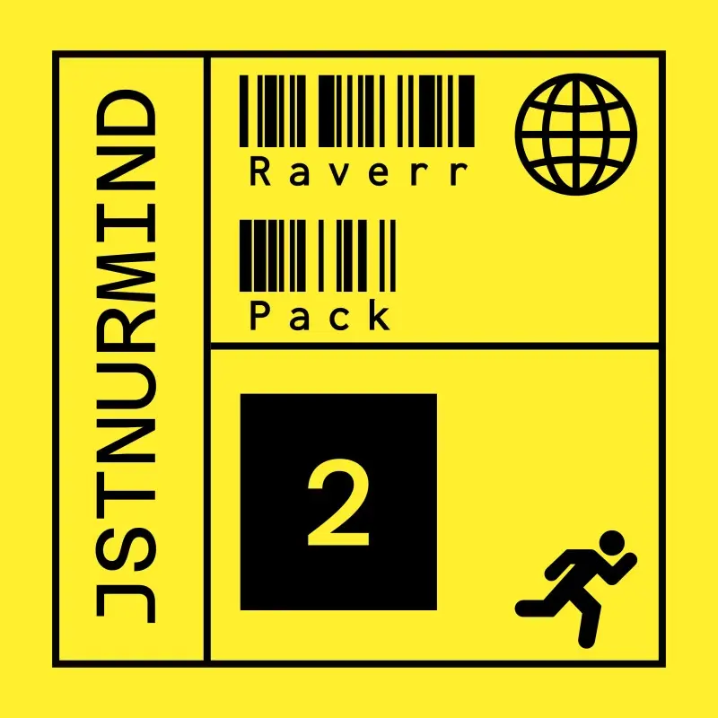Raverr Pack 2 - Album Artwork by JSTNURMIND